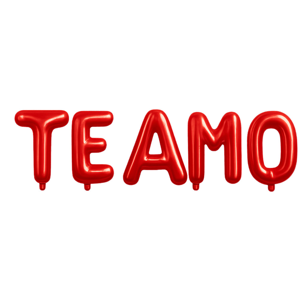 Balão “Te Amo” Metalizado 40cm – Perfeito para Dia dos Namorados, Casamento e Dia das Mães