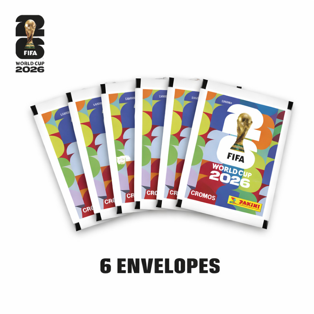KIT ENVELOPE FIGURINHAS COPA DO MUNDO 2026 - 6 ENVELOPES