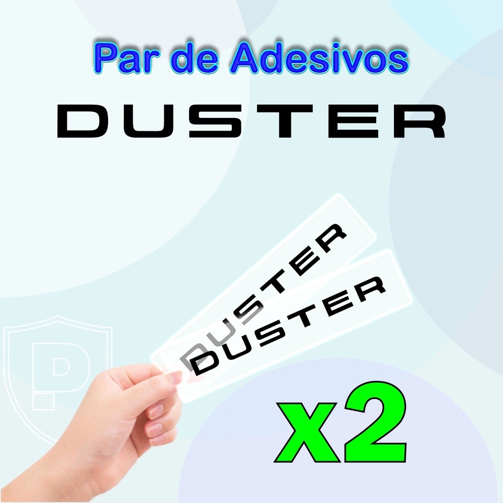 Par De Adesivo Emblema Renault Duster, Friso, Rack de Teto Etc