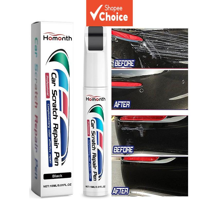 Caneta Retoque Pintura Carro 15ml – Reparo Anti-Riscos & Anticorrosão para Branco Pérola, Preto, Vermelho, Cinza | Kit