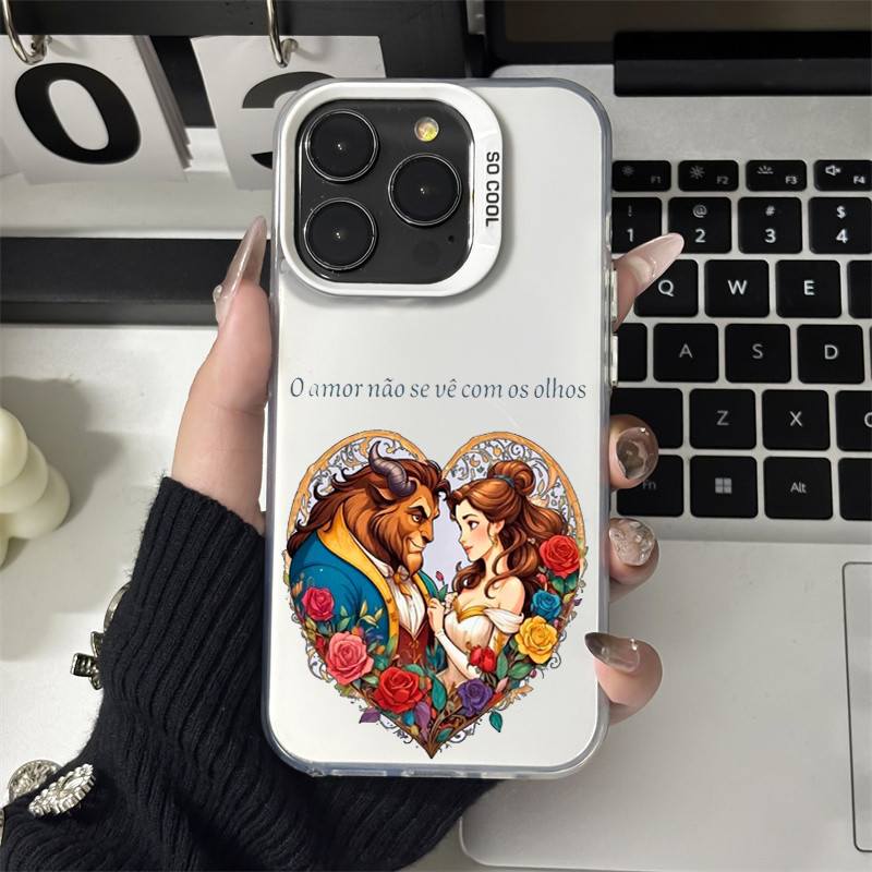 Capinha Capa A Bela e a Fera ​Para Samsung A14 A54 A32 A23 A03 A13 A04 A04E M11 A05 A05S A72 Case