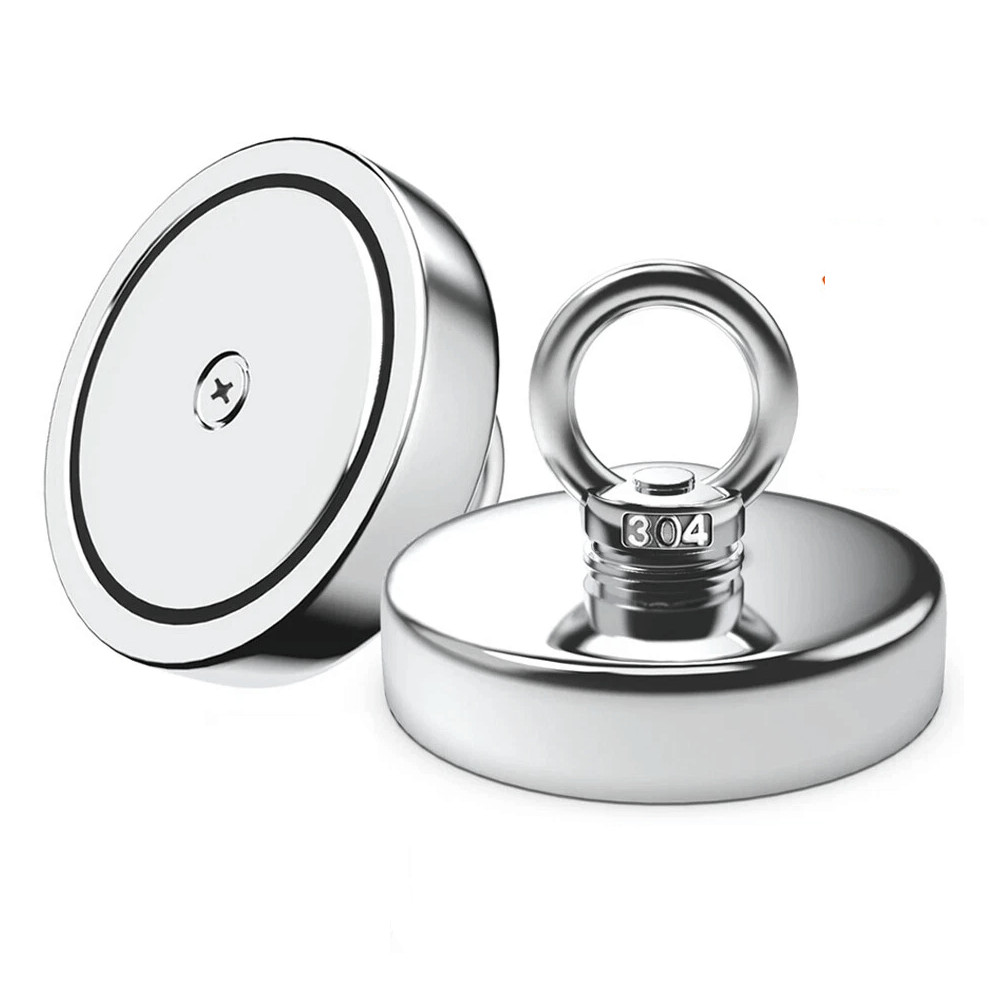 Imã de Neodímio 16mm Fixador Magnético Inox Tração 6Kg