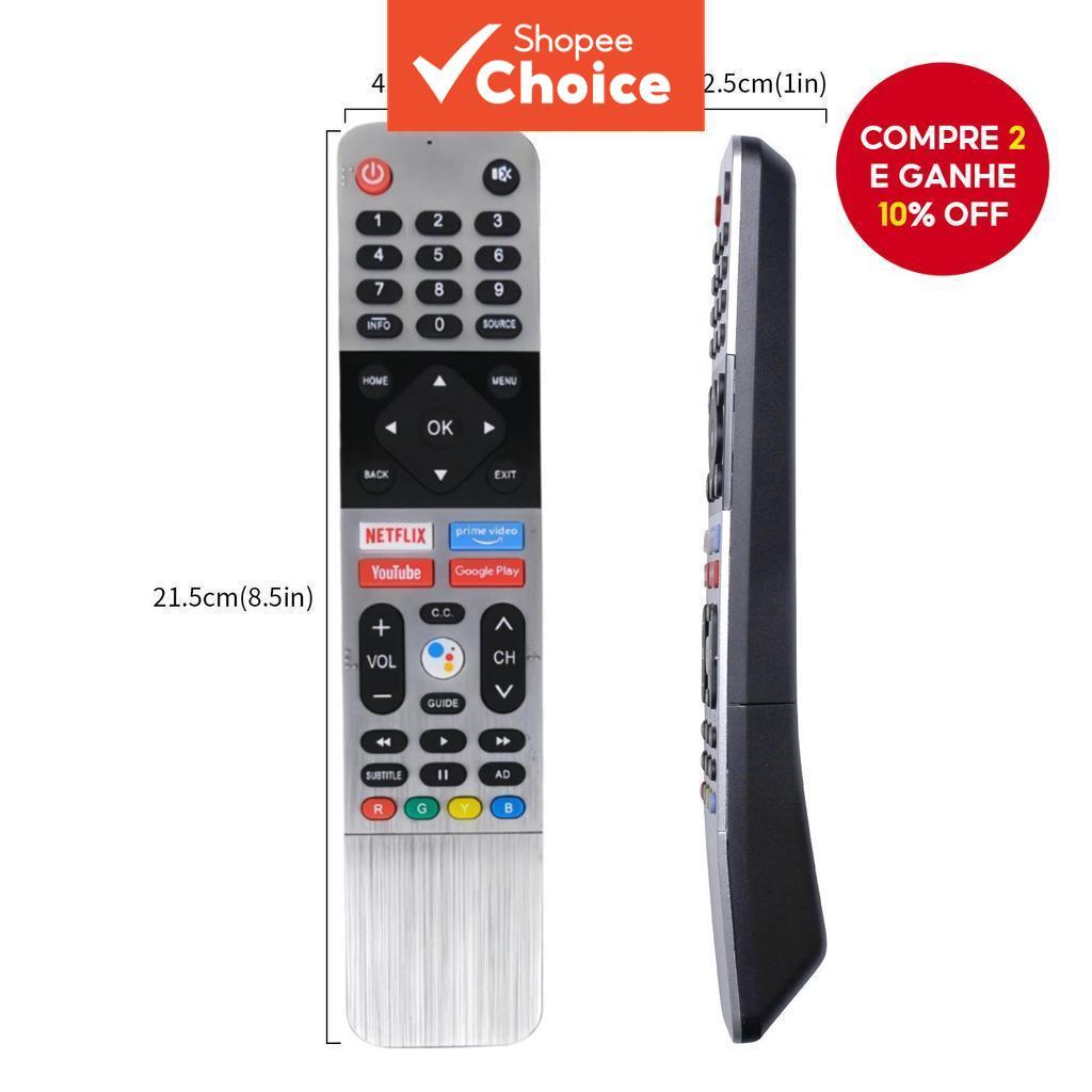 Para Controle Remoto de TV Inteligente Skyworth Panasonic Toshiba Kogan 539C-268935-W000 539C-268920-W010 TB500 Com Voz