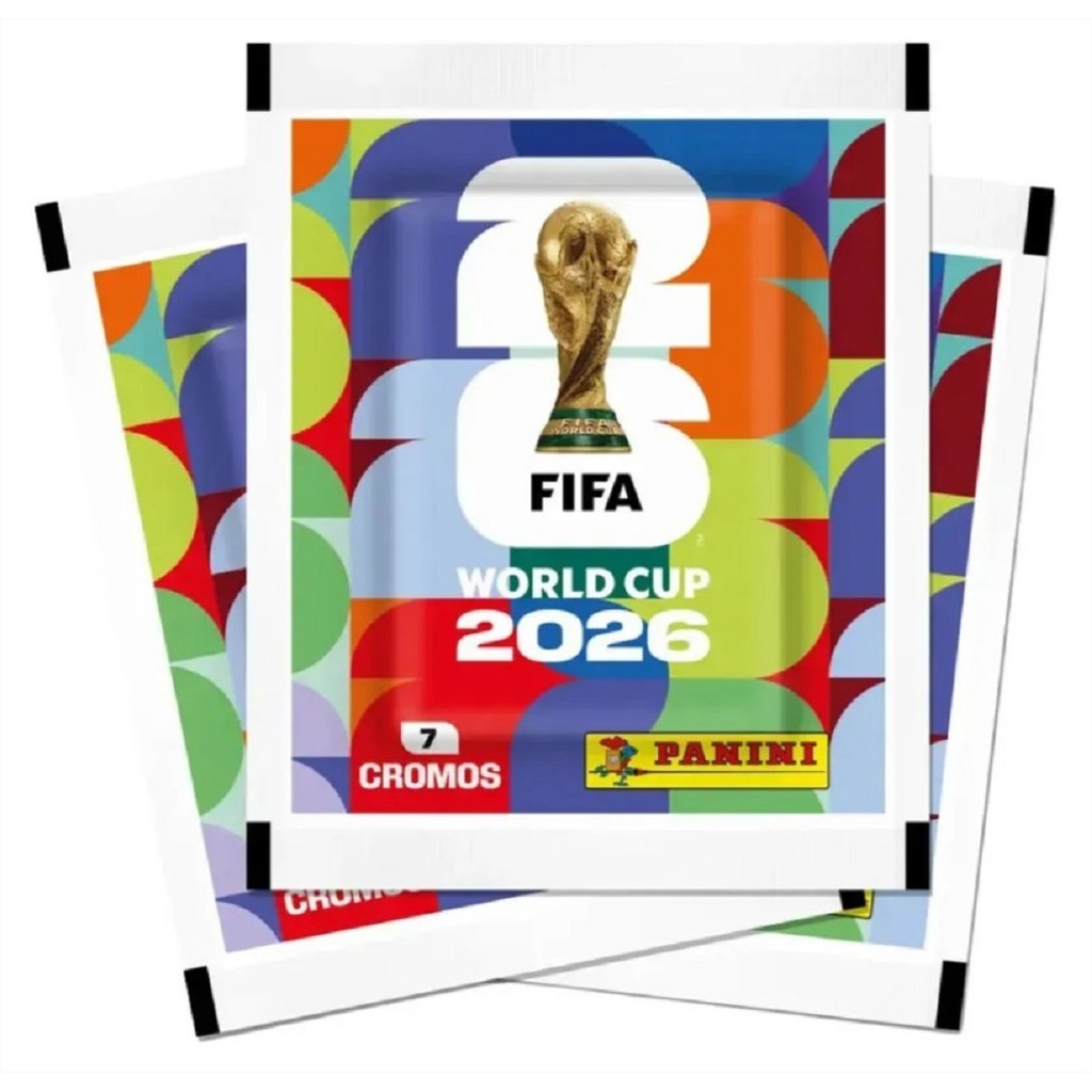 Envelope Copa 2026 Panini - 1 Pacote Lacrado com 7 Figurinhas Oficiais da Copa do Mundo. Complete seu álbum