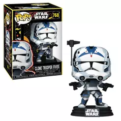 Boneco Funko Pop! Star Wars Clone Trooper Fives (Retro)