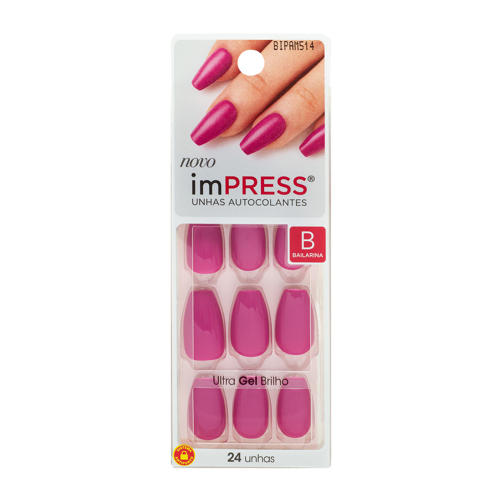 Unha Postiça Autocolante imPRESS Bailarina Amethyst - Kiss New York