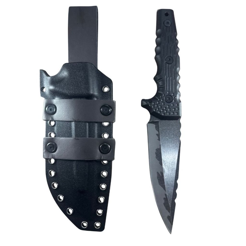 Faca TAtica Full Tang Luatek SLK-A307 29cm 4mm Com Bainha Rigida Camping Sobrevivencia · foto 2