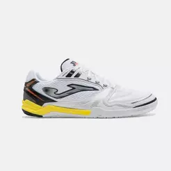 Chuteira Joma Futsal Dribling Branco/Amarelo