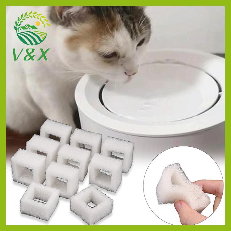 [Snowth] 10 Unidades De Filtros De Espuma Para Bomba De Água Fonte Gatos Compatíveis Com Dispensadores Quadrados Pré-Pot