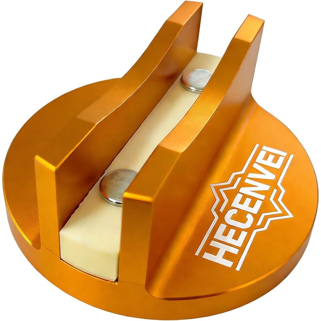 Universal Aluminum Grooved Magnetic Jack Pad, Jacking Puck Pinch Weld Frame Rail Adapter, Change Tires Repair Tires Oil
