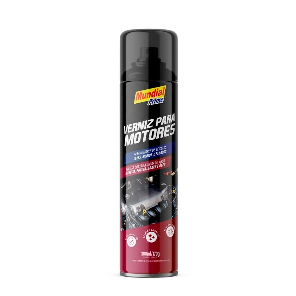 Verniz para Motor Spray 300ml Alta Temperatura Proteção Automotiva