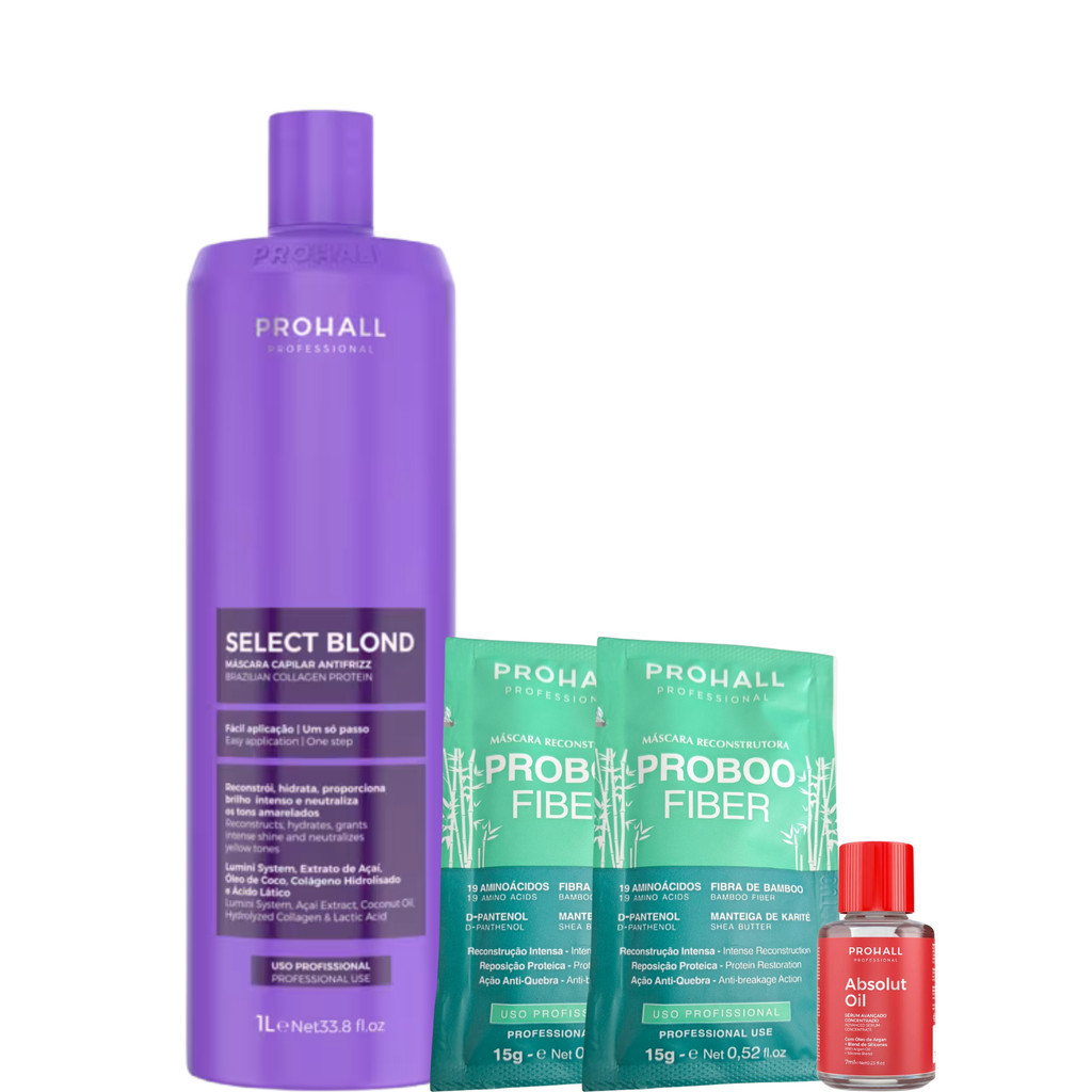 Kit Select Blond 1 Lt + Óleo Absolut 7 Ml + Sachês