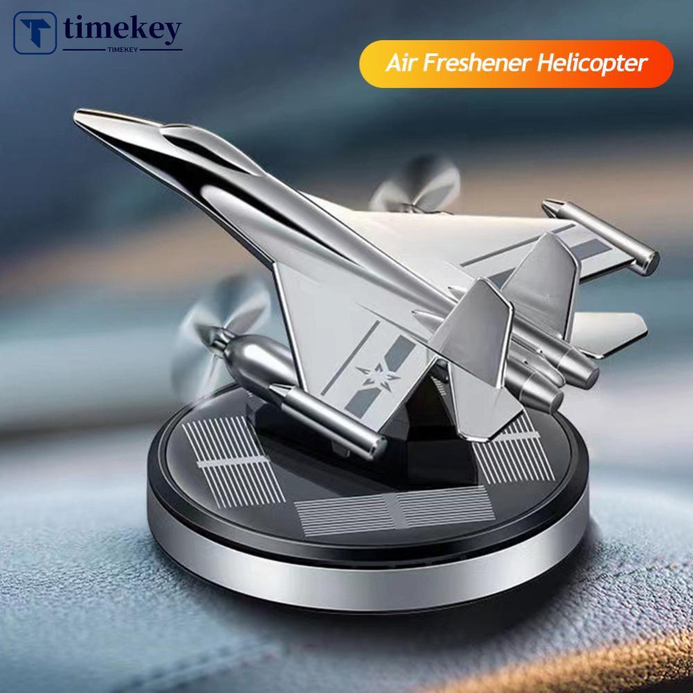 TIMEKEY Carro Energia Solar Perfume Aromaterapia Ambientador Avião Rotativo Difusor Fragrância Duradoura H8I9