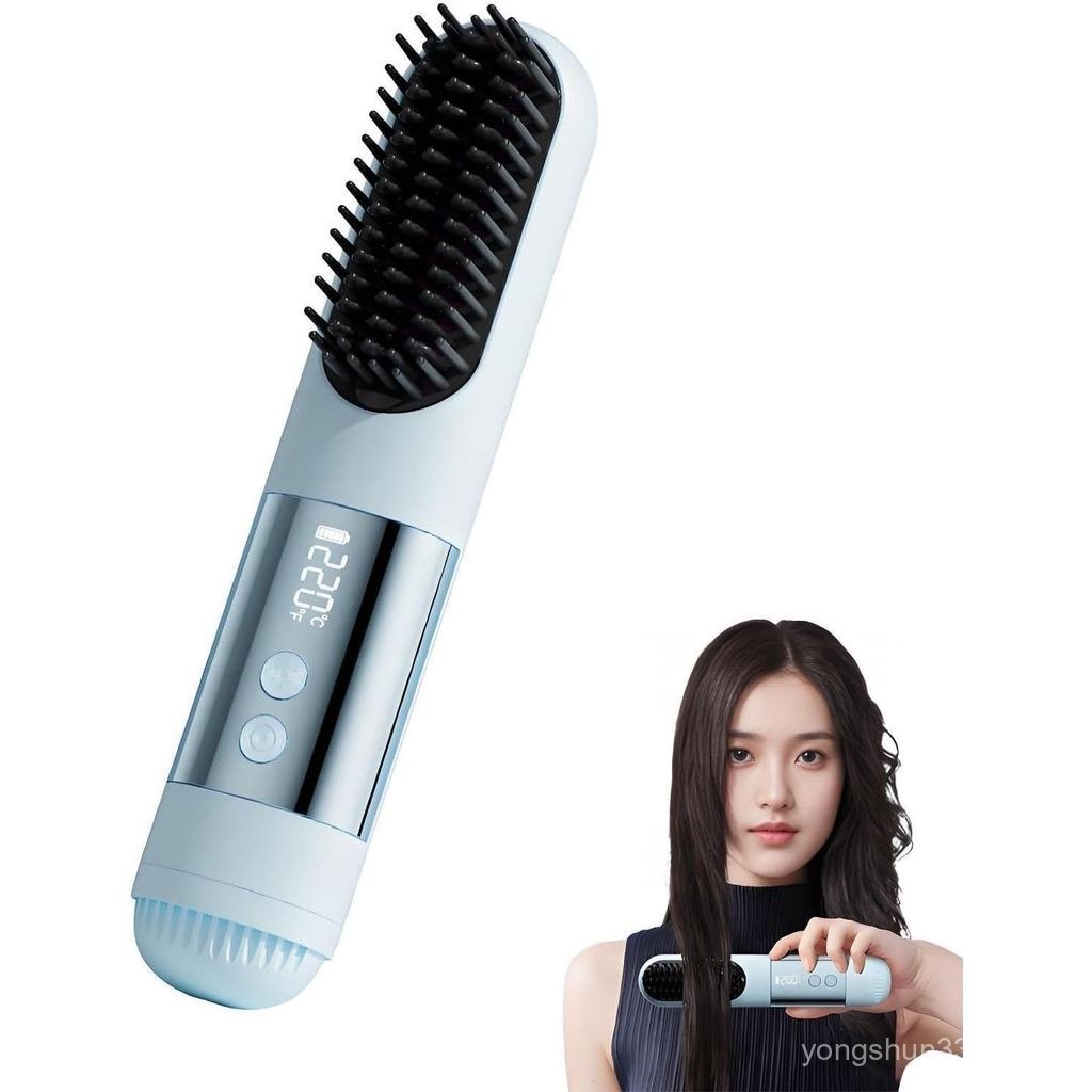 Escova Alisadora Go Brush Pro 2026 Atualizada para Cabelos Curtos, 3 Configurações de Calor para Todos os Tipos de Cabel