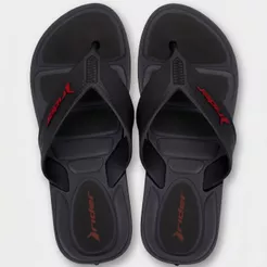 Chinelo Rider Pulse II Masculino - Preto e Vermelho