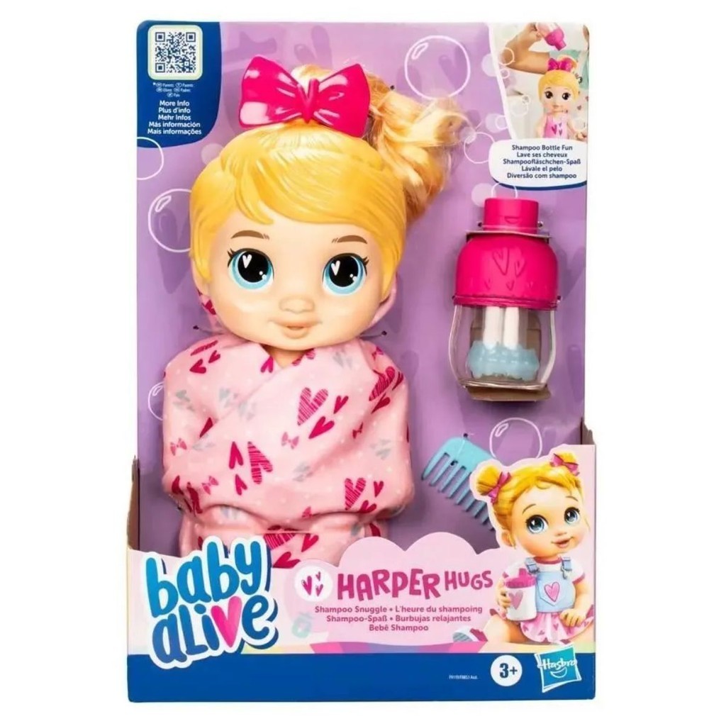 Baby Alive Pretend Shampoo Loira (F9119) em Oferta na Shopee