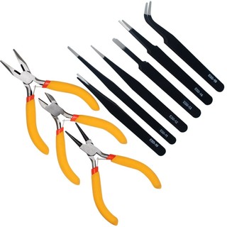 Kit  Alicates Bijuteria Semijoia Artesanato Pesca Pinças Eletrônica