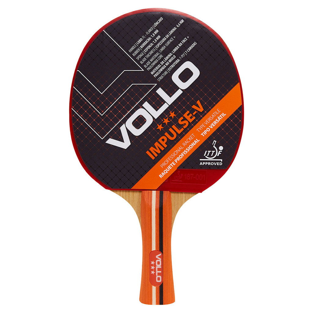 Raquete de Tênis de Mesa Ping Pong Impulse V Vollo Aprovada ITTF