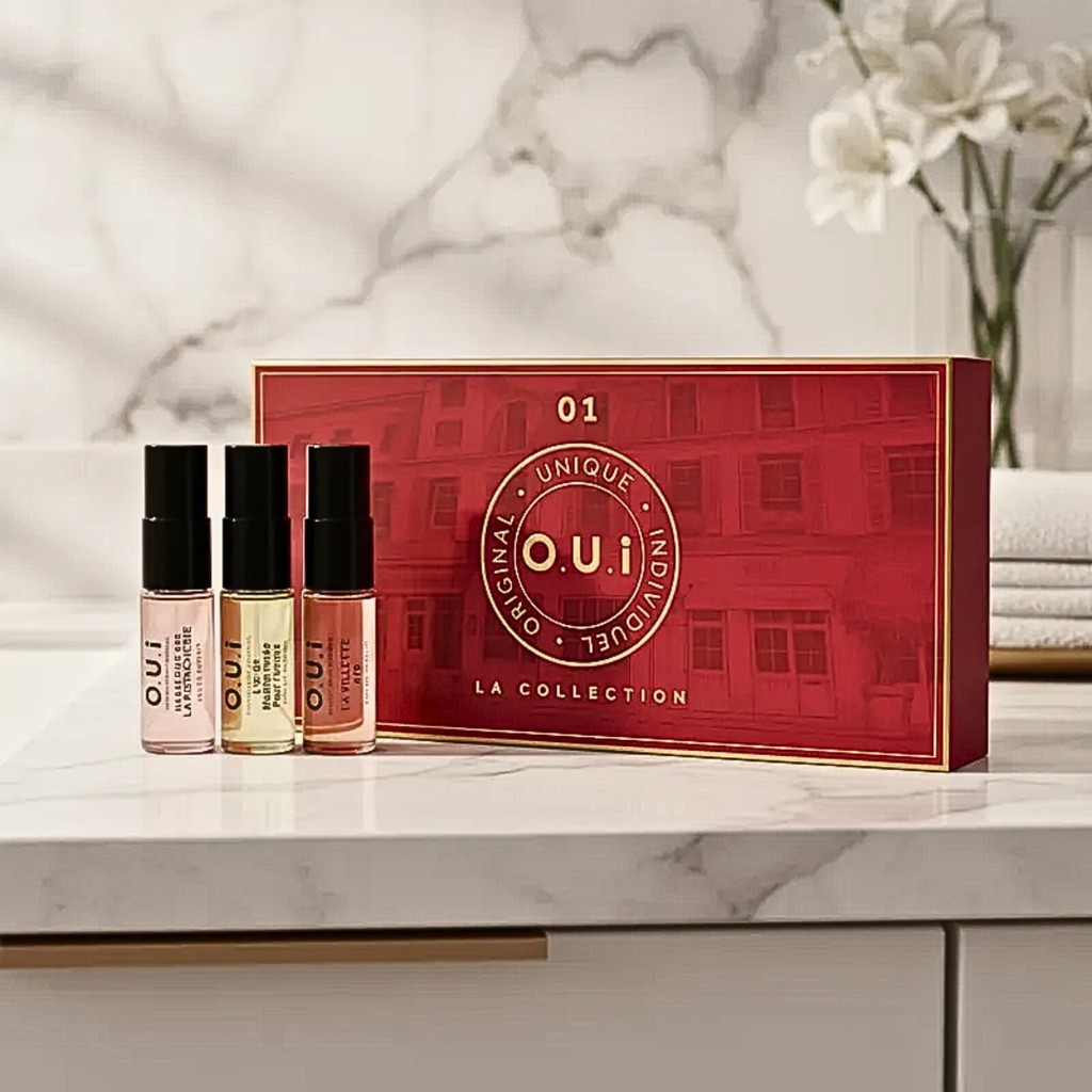 Oui La Collection Miniatura Feminino Kit 3 Eau De Parfum Spray 5ml Bolsa La Villette 470-madeleine 862 La Pistacherie-lo