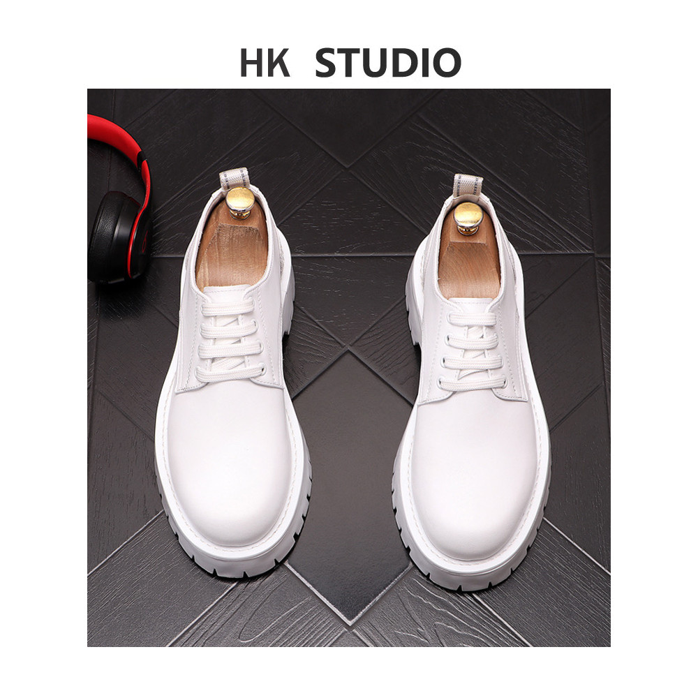 Sapatos masculinos sapatos masculinos moda sapatos de couro de cano baixo exclusivos sapatos casuais britânicos de sola