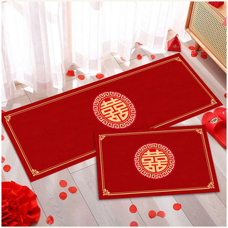Tapete de casamento festivo porta quarto nova casa casamento decoração decoração tapete porta entrada vermelho pé