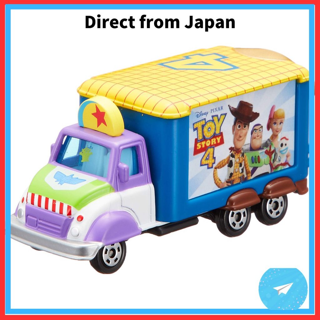 Carrinho em miniatura Takara Tomy "Disney Motors DM-07 Jolly Float Toy Story 4" para crianças a partir de 3 anos, na ca