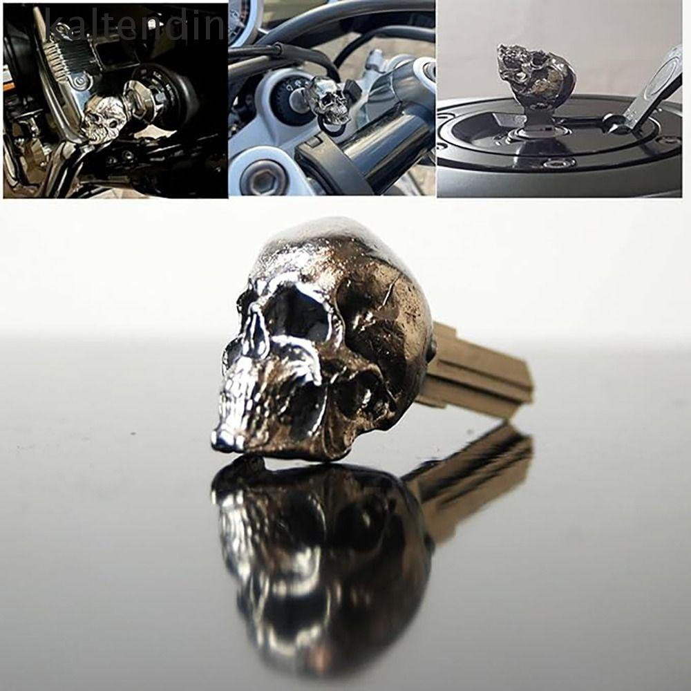 Capa Para Chave De Caveira KALTENDIN , Tampa De Metal Com Demoníaca , Ornamento Decorativo , Suprimentos Festa , Chaveir