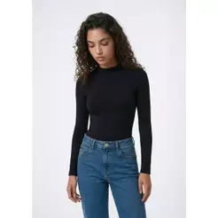 Body Gola Alta Em Malha
