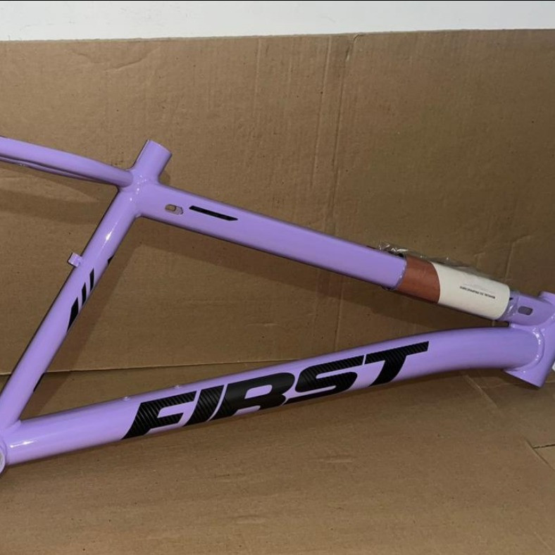 QUADRO MTB LIFTY GOLD ALUMINIO - FIRST - LILAS/CHUMBO BRILHO 3.0 T15.5