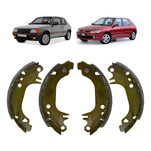 Sapata Lona Freio Traseira Peugeot 106 1.0 1997/2001 205 1.4