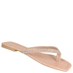 Chinelo Quadrado com Strass Di Santinni Feminino