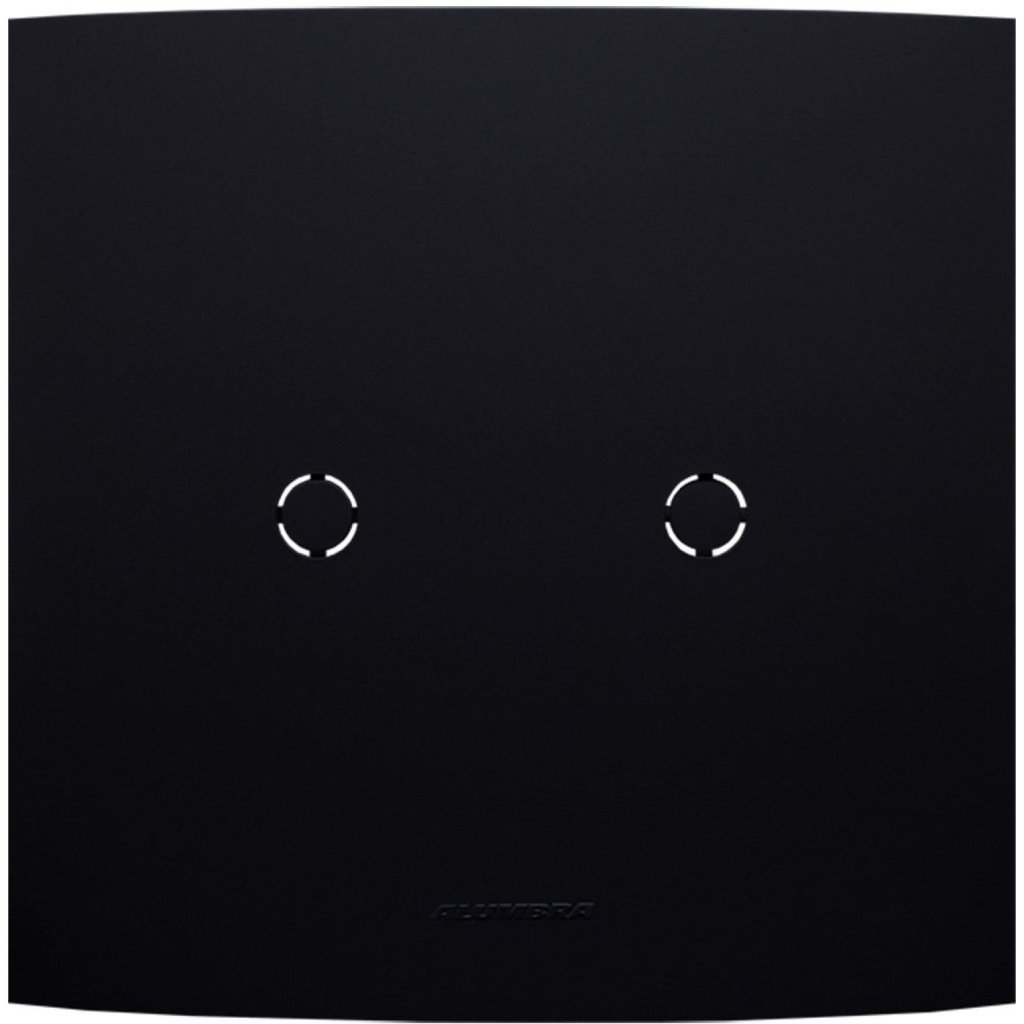 Placa 4X4 com Suporte Para Cega Saída De Fio Inova Pro Class Alumbra Preto Ébano
