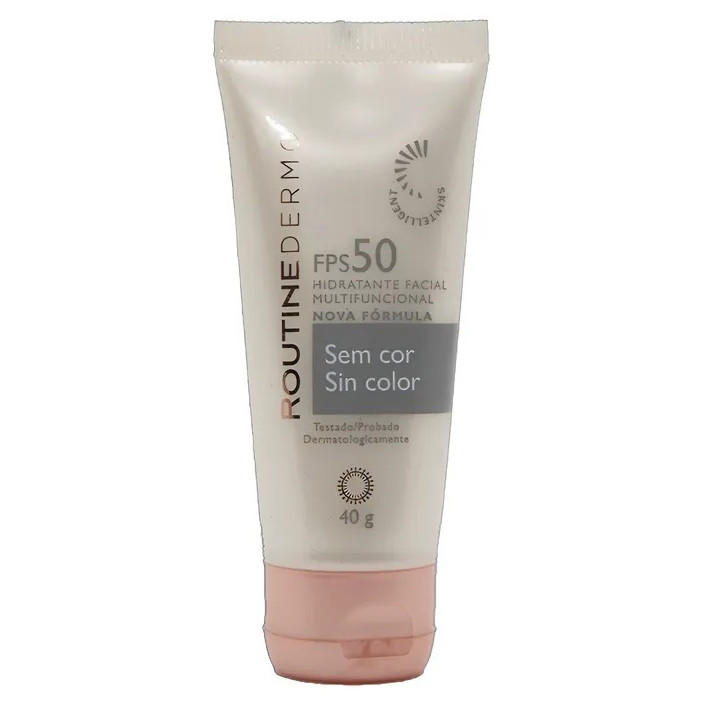 Hidratante Facial Multifuncional sem cor Routine Dermo Hinode FPS 50 40g