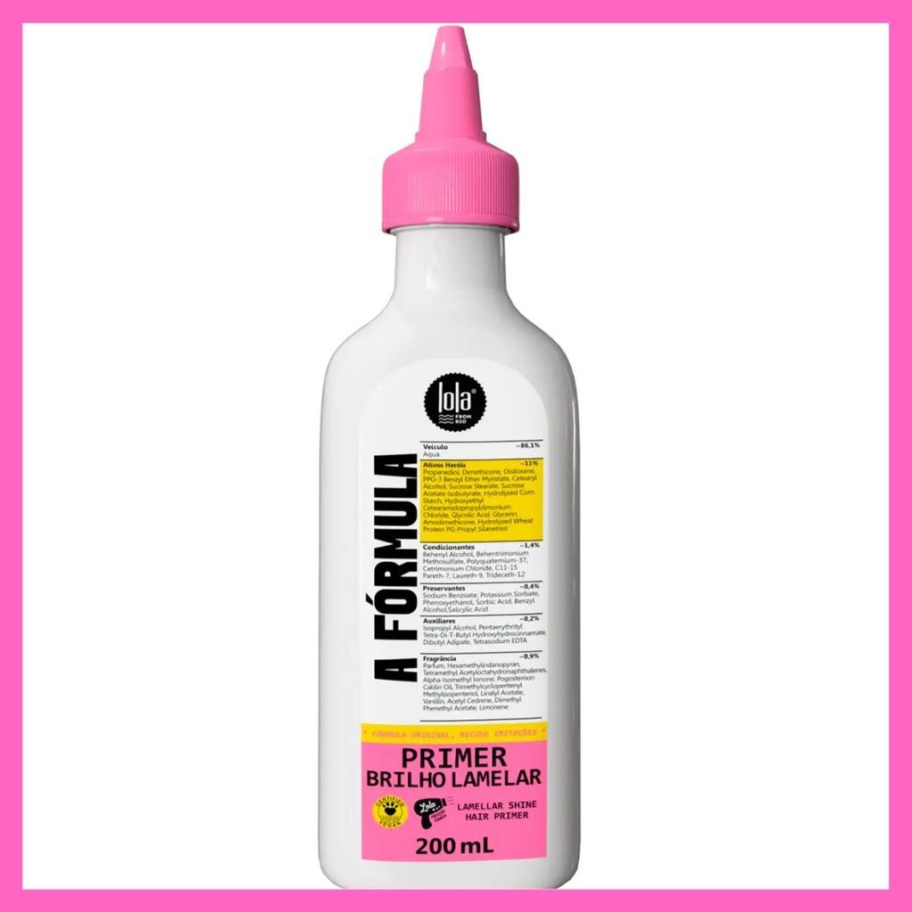 A Fórmula Primer Brilho Lamelar 200ml - Lola Cosmetics