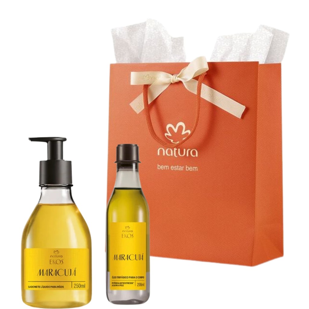 Kit Ekos Maracuja-Sabonete Líquido+Óleo Trifásico Corporal-Natuta