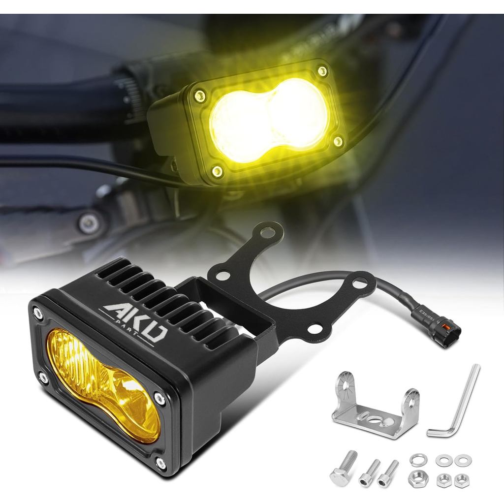 Kit de Faróis para Sur-Ron Segway X260, Luzes LED CREE de 3 Polegadas 20W com Função Spot e Flood, Barra de Luz LED Amar