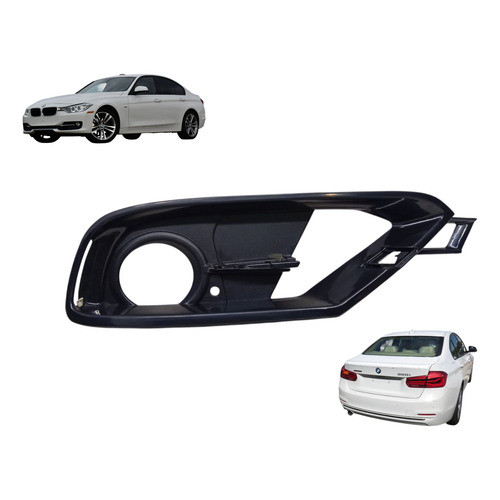 Grade Farol Milha Esquerdo Bmw 320i 14-17 Original Preto Esquerdo