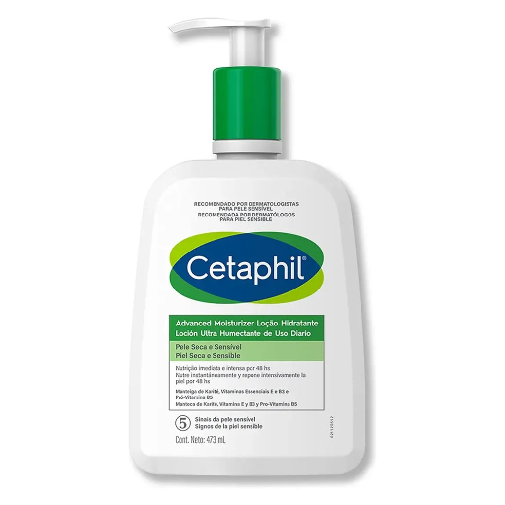 Loção Hidratante Cetaphil Pele Sensível, Normal a Seca 473ml Hidratação intensa