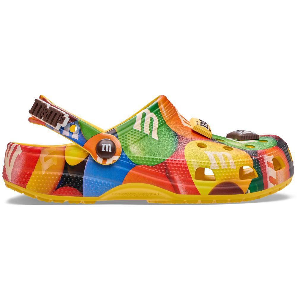 Sandália crocs m&ms classic clog sunflower/multi em Oferta na Shopee