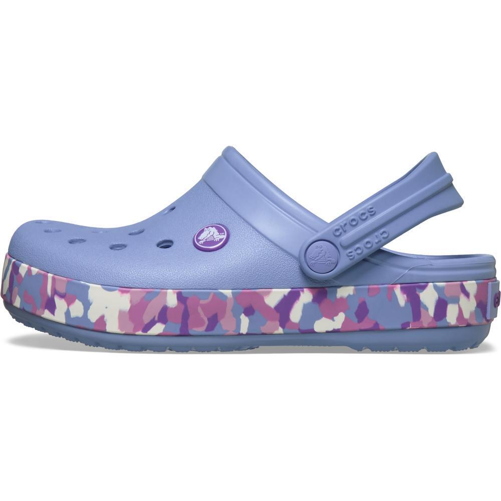 Sandália Crocs Crocband Glow Confetti Band Clog K Blue Haze/Multi — imagem 2 de 2