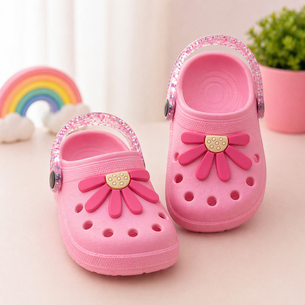Babuche Flor Menina Sandália Infantil Vários Modelos Antiderrapante Macia