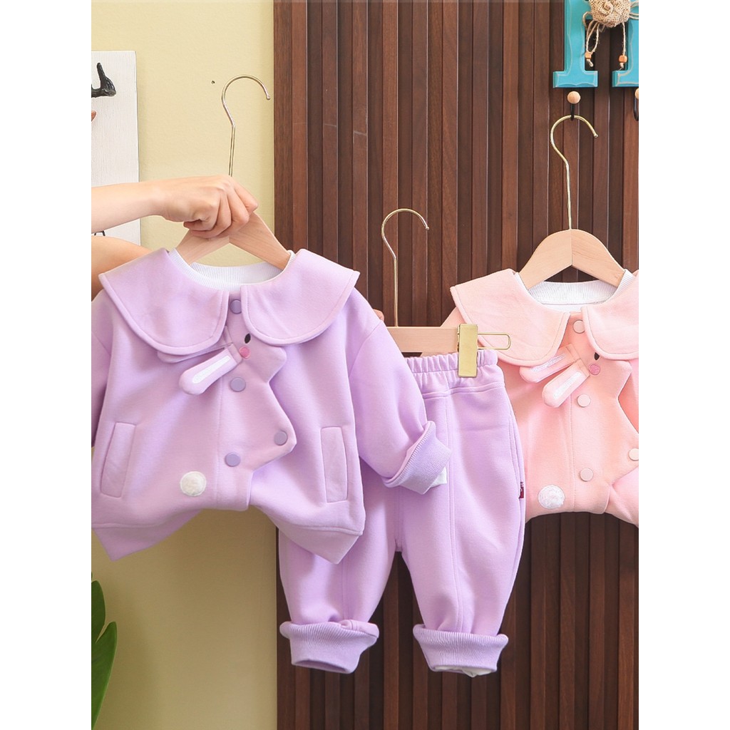 Bebê menina primavera terno 2026 novo estilo roupas infantis moda bebê na moda roupas infantis jaqueta meninas primavera