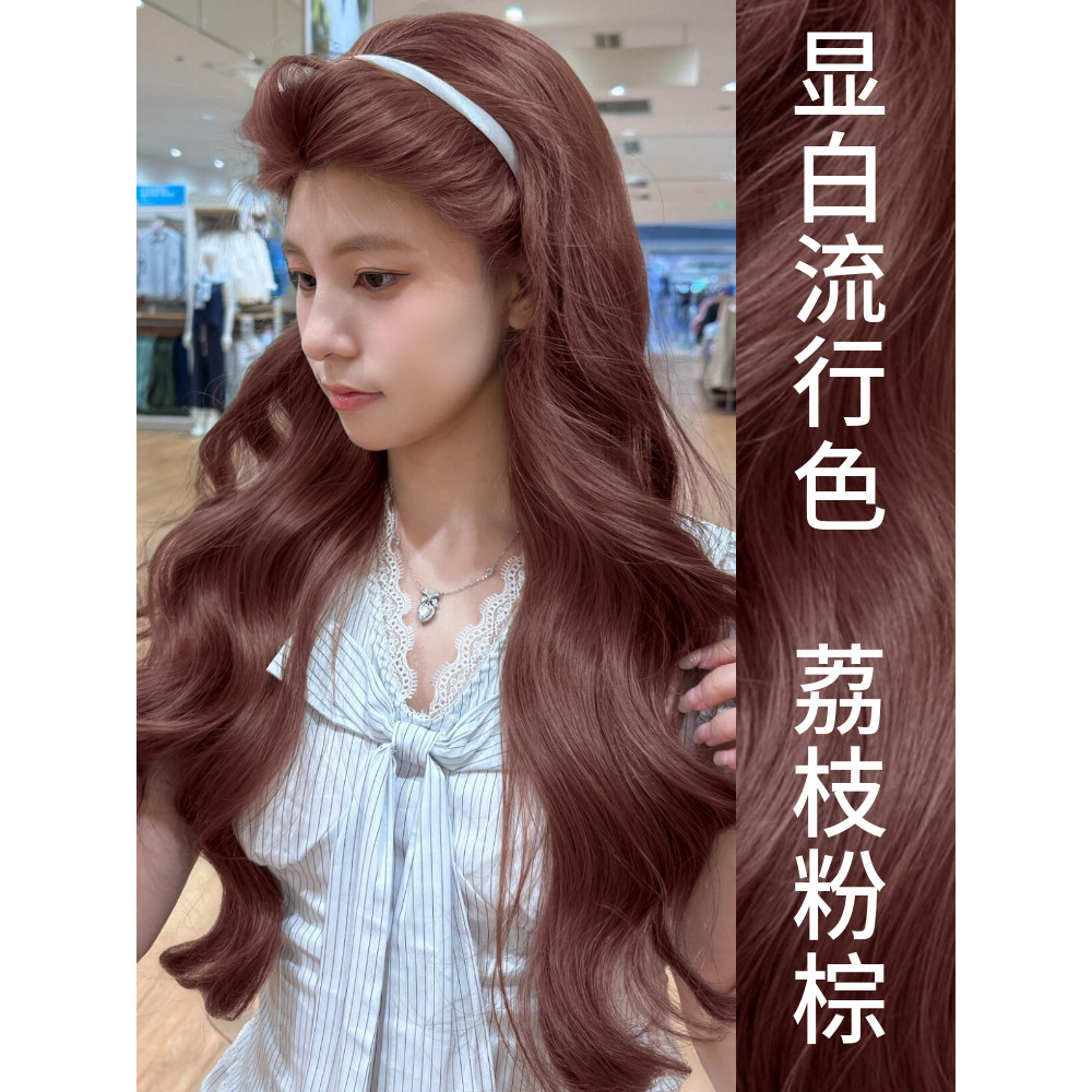 Lichia rosa marrom tintura de cabelo planta Natural não irritante pura marca genuína 2025 Popular tintura de cabelo crem