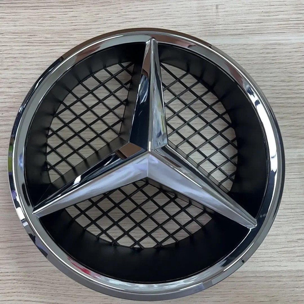 Emblema Da Grade Dianteira Do Carro Estilo Oco De 18.5 Cm W204 Com Base Para Mercedes Benz Classe C W204 GLK W204 B W245