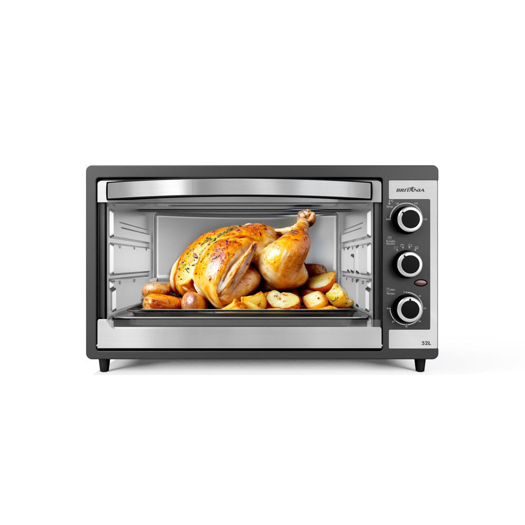 Imagem Forno Elétrico Britânia 52L Preto Dupla resistência BFE55P