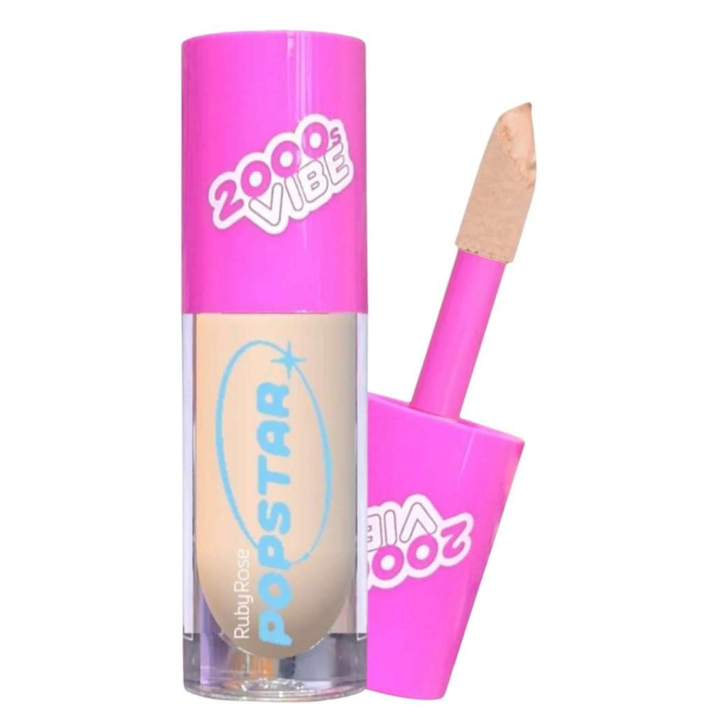 Corretivo liquido ruby rose popstar catwalk c15 hb-m603-2 Alta Cobertura, Com Acabamento Natural E Uniforme