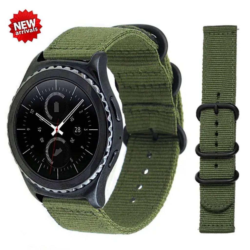 Pulseira Esportiva de Nylon Trançado para Relógio 22mm, Amazfit Gtr 47mm, Gtr 2 3 4, Stratos, Pace