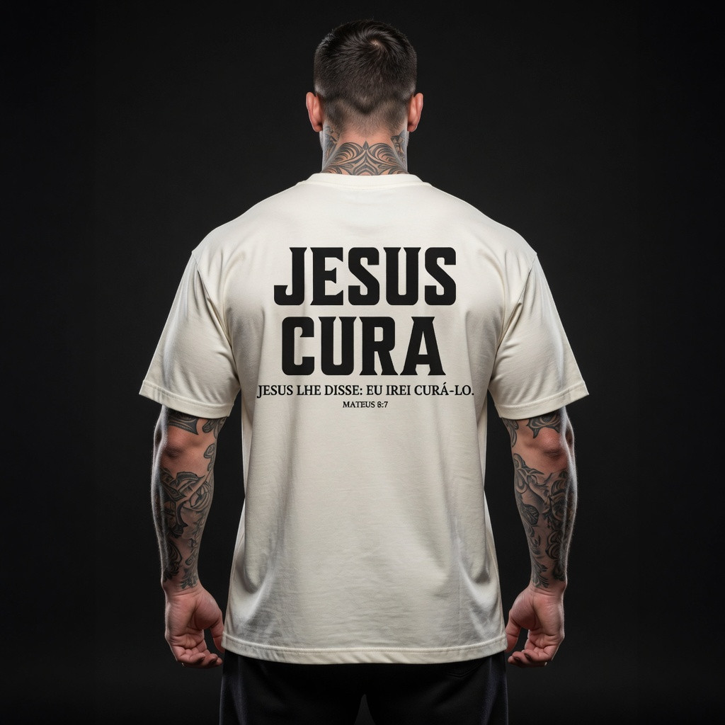 Camiseta Masculina Academia Oversized Masculina Gola Larga Streetwear 100% Algodão Premium