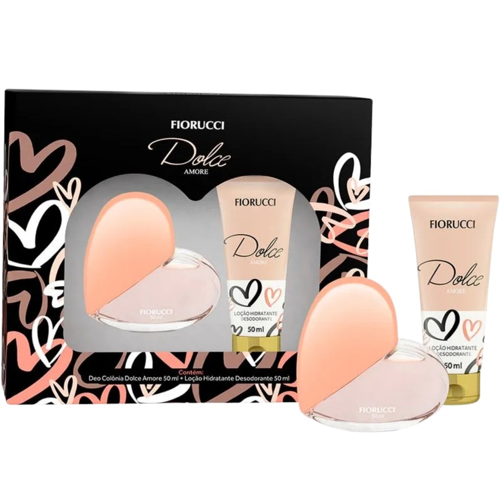 Kit Deo Colônia Dolce Amore + Loção Hidratante Fiorucci
