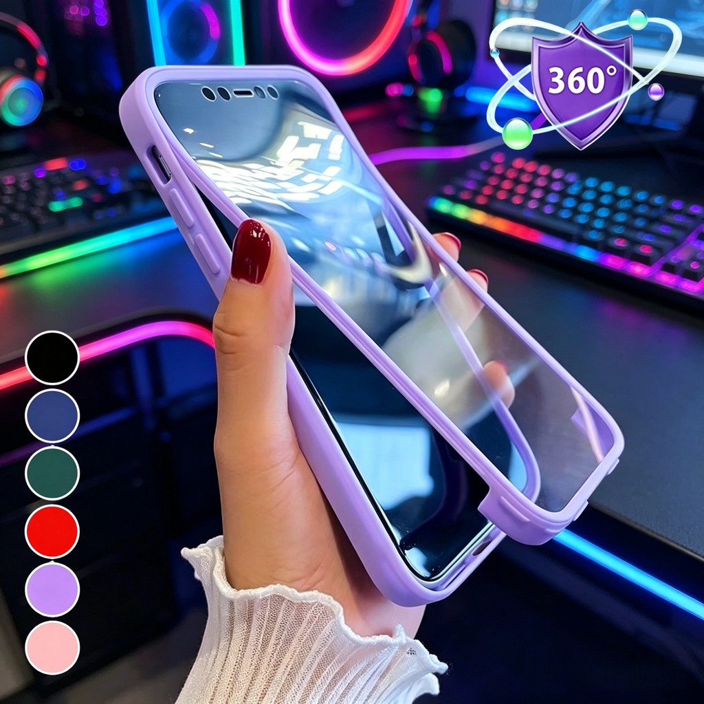 360 ° Caso À Prova De Choque Completo Para Samsung Galaxy A07 A17 A37 A57 A06 A16 A26 A36 A56 A05 A15 A25 A35 A55 Capa
